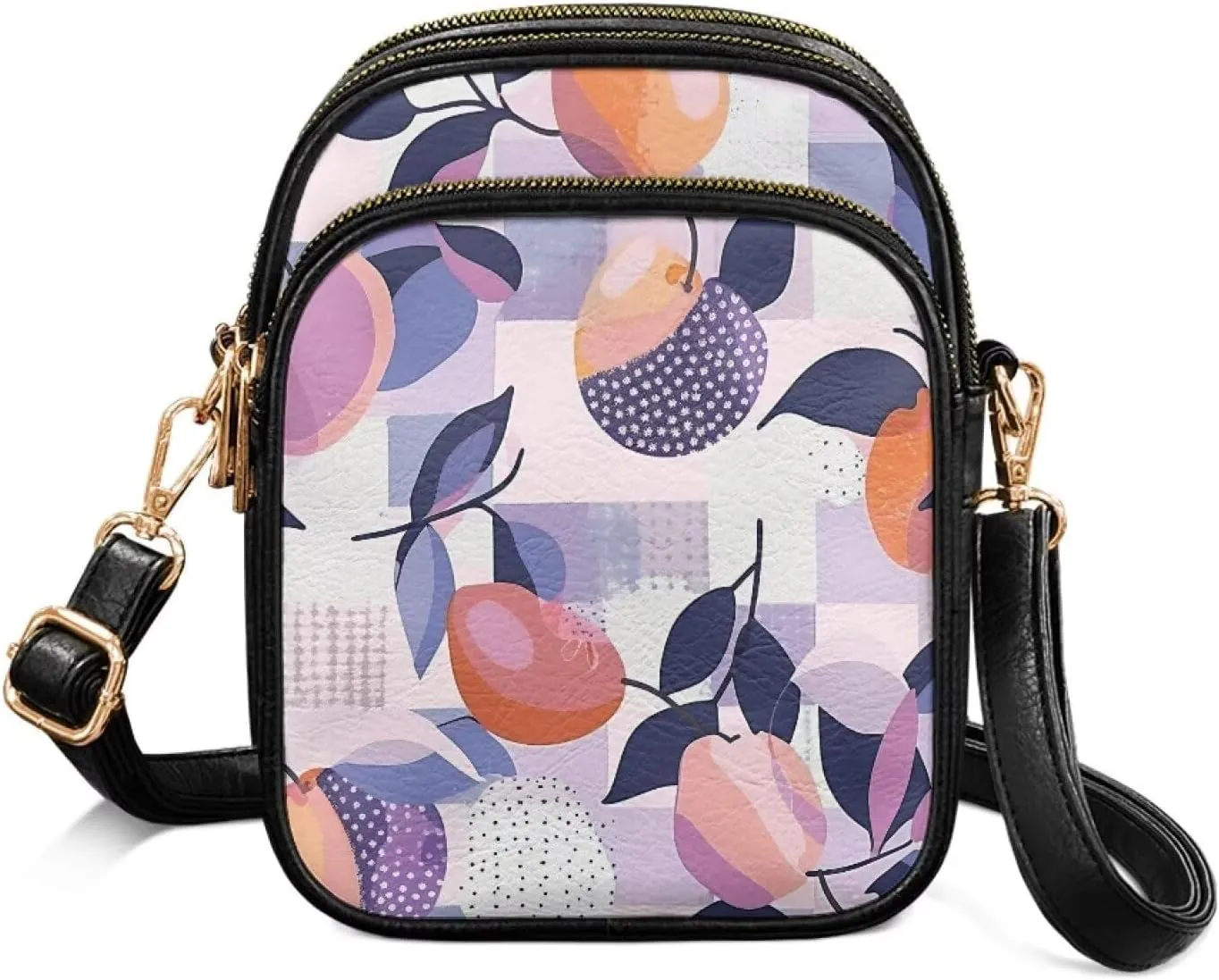 Multi Pocket PU Leather Casual Crossbody Bag for Women