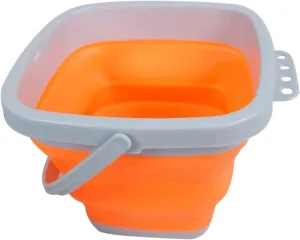 Multifunction Folding Bucket for Travel， Collapsible Bucket Portable Folding Bucket Silicone Foldable Washing Bucket for Backpacking Camping Outdoor