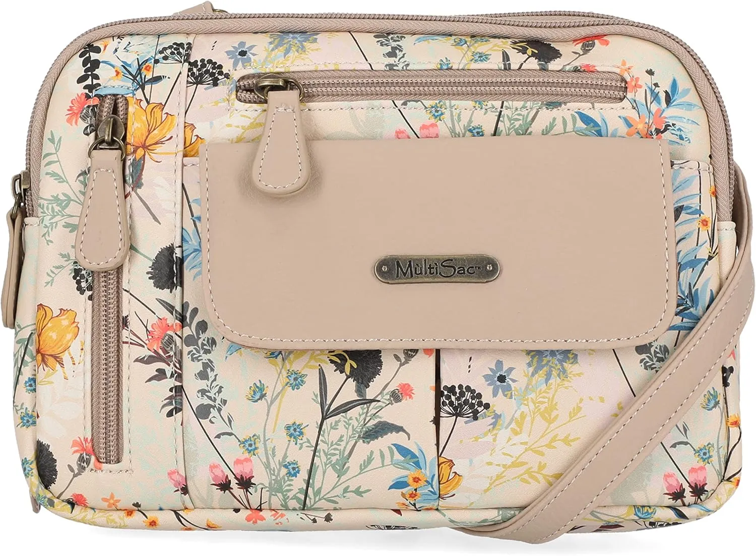 MultiSac Zippy Triple Compartment Crossbody Bag