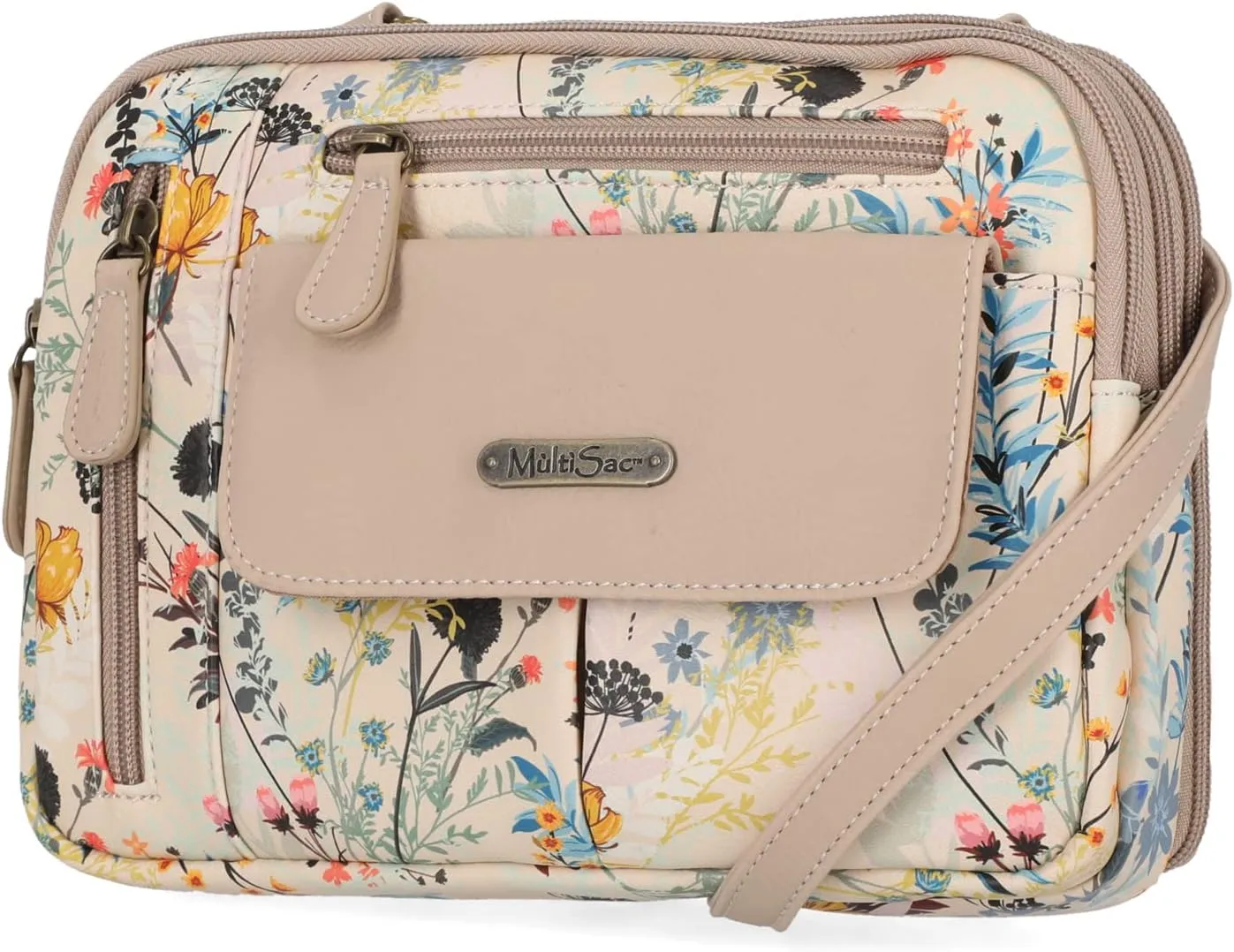 MultiSac Zippy Triple Compartment Crossbody Bag