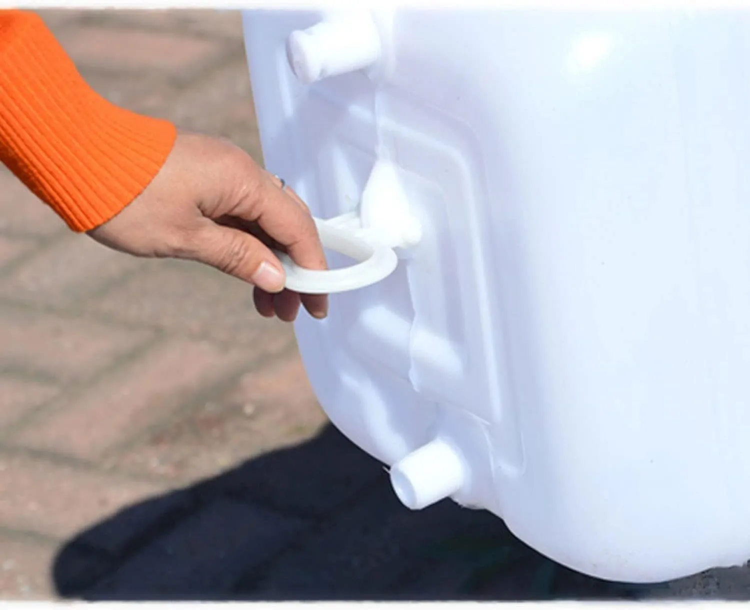 NAKAN Large Camping Water Containers with Tap Ultralight Portable Waterbucket Water Tank Emergency Cube Water Carrier for Home Camping Picnic BBQ Self-Driving Tour(Size:25L)