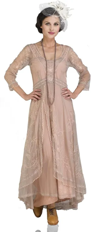 Nataya 40163 Women's Downton 1920s Vintage Style Wedding Party Dress in Quartz