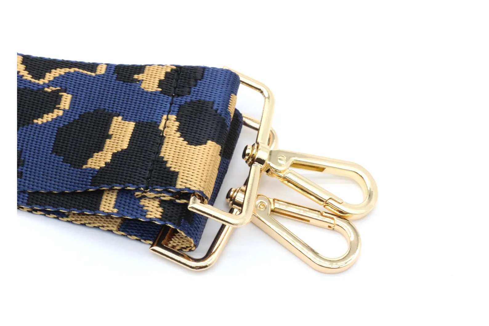 Navy Leopard Adjustable Strap