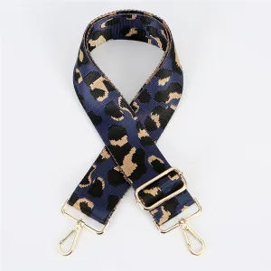 Navy Leopard Adjustable Strap