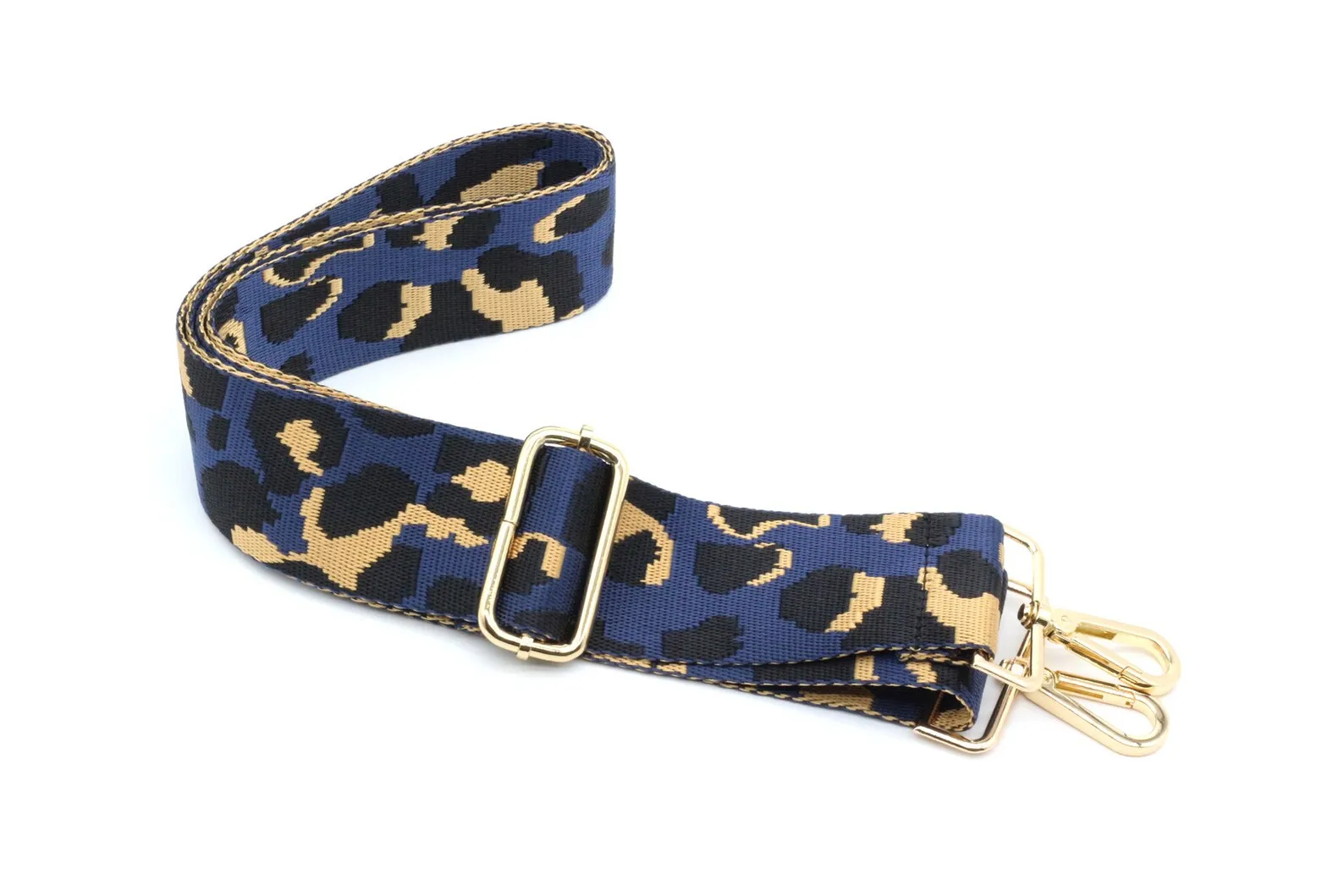 Navy Leopard Adjustable Strap