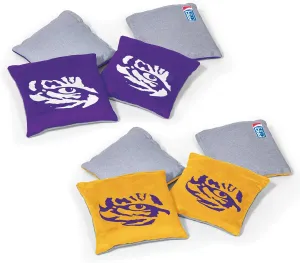 NCAA College Dual Sided Bean Bags by Wild Sports, 8 Count, Premium Toss Bags for Cornhole Set - Great for Tailgates, Outdoors, Backyard