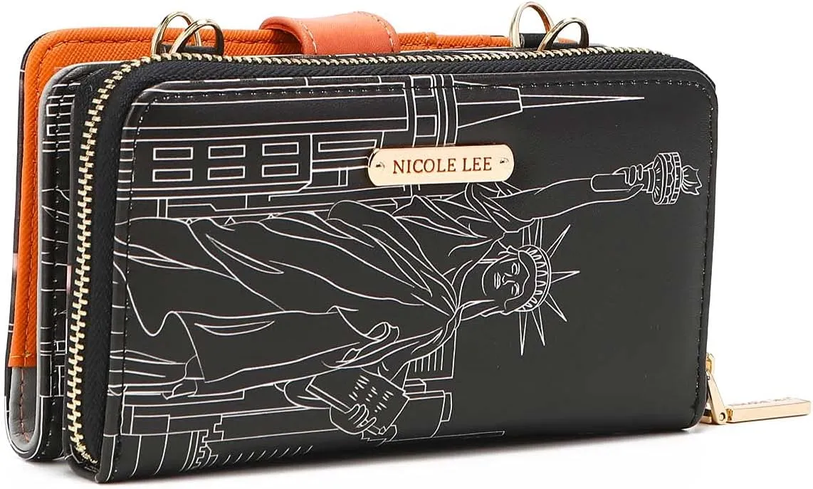 Nicole Lee 2 Piece Phone Case Crossbody Wallet (CARER WOMAN)