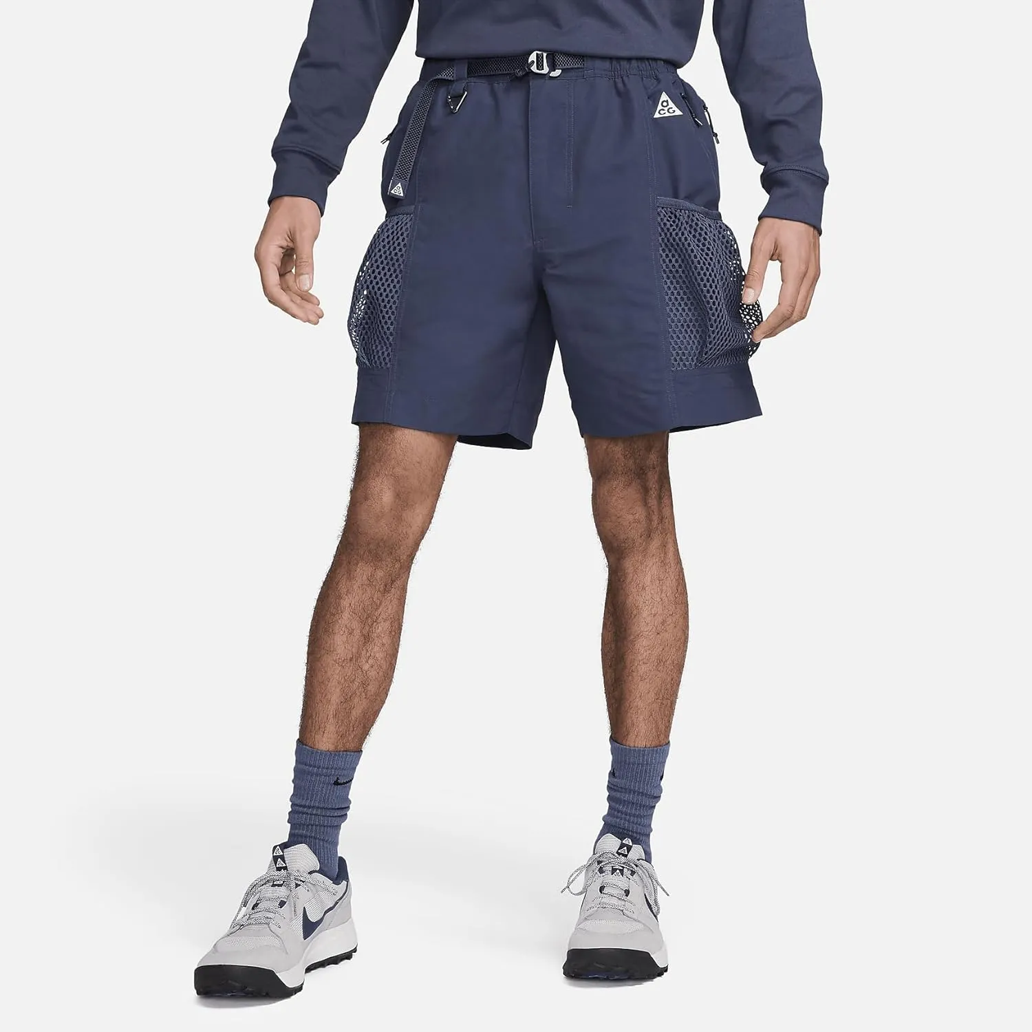 Nike ACG Snowgrass Men's Cargo Shorts (Thunder Blue/Summit White, DV9405-437)