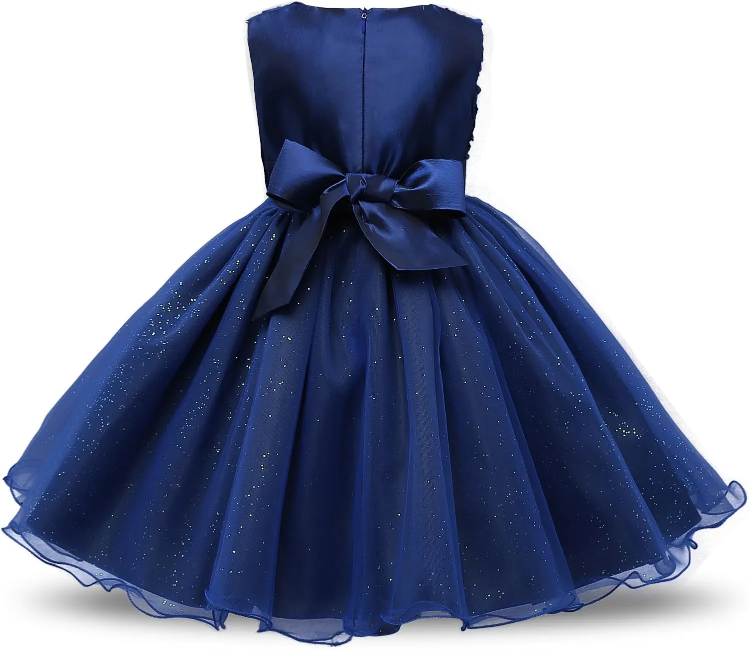 NNJXD Girl Sleeveless Lace 3D Flower Tutu Holiday Princess Dresses