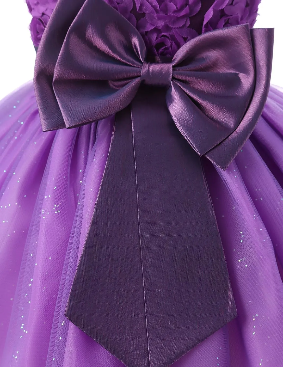 NNJXD Girl Sleeveless Lace 3D Flower Tutu Holiday Princess Dresses
