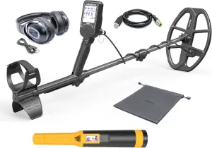 Nokta The Legend Metal Detector with Wireless Headphones and Accupoint Pinpointer, Professional Metal Detector Set (with Wireless Headphones and Pinpointer)