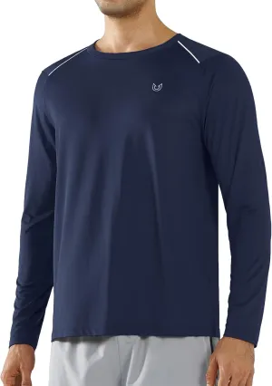 NORTHYARD Men's Long Sleeve Running Shirts Quick Dry Athletic Workout Gym Sun Protection UPF 50  Shirt Hiking Swim Rash Guard