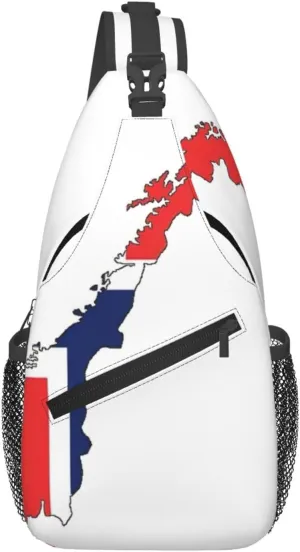 Norwegian Flag Map Foldie Crossbody Bag for Men and Women - Durable and Functional Anti Theft Crossbody Bags
