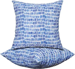 Outdoor Throw Pillows - Decorative Pillows with Insert Included Set of 2 Outdoor Pillows for Patio Furniture 18x18 Inch