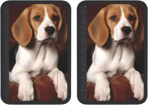 ovely Pet Dog Beagle Car Seat Belt Pad 2 Pack Universal Fit Seatbelt Cover Soft and Comfortable Backpack Shoulder Pad Adjustable Neck Cushion Protector Harness Pad for Car Bag