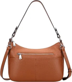 Over Earth Soft Leather Handbags for Women Crossbody Purses Multi Pockets Shoulder Bags Messenger Bag Medium