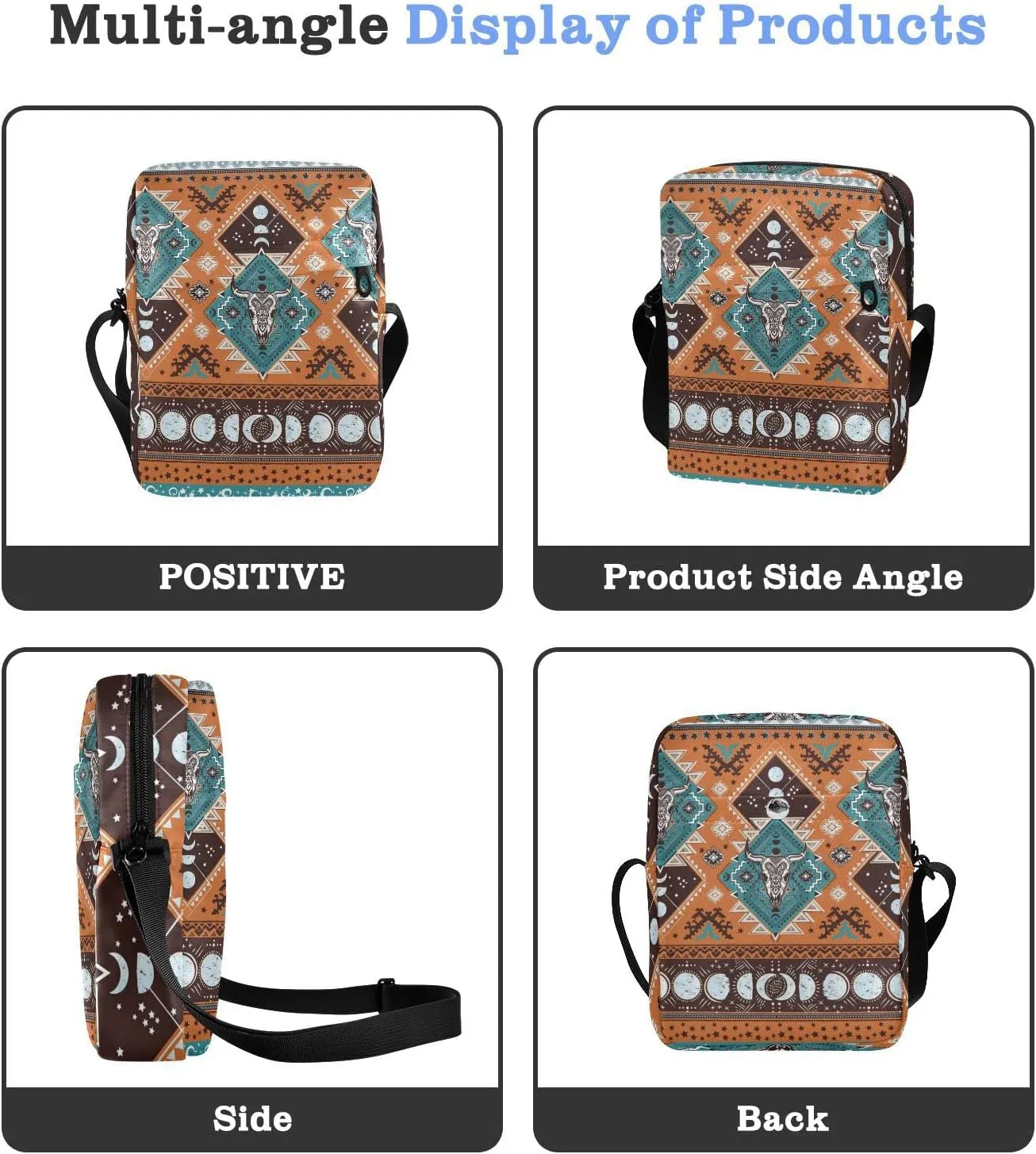 Oyihfvs Messenger Bag, Men's Crossbody Bag, Women's Crossbody Bag with Adjustable Strap