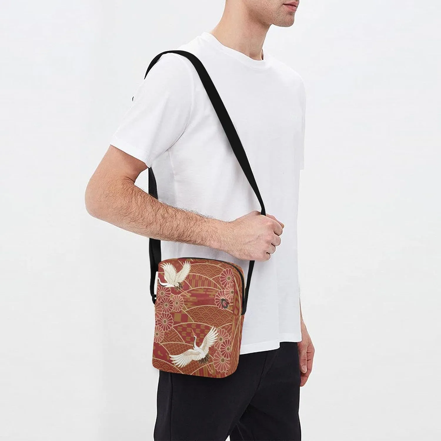 Oyihfvs Messenger Bag, Men's Crossbody Bag, Women's Crossbody Bag with Adjustable Strap