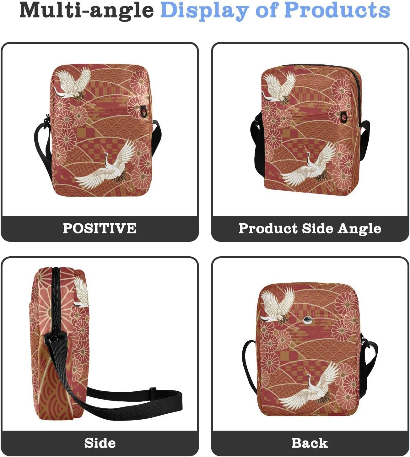Oyihfvs Messenger Bag, Men's Crossbody Bag, Women's Crossbody Bag with Adjustable Strap