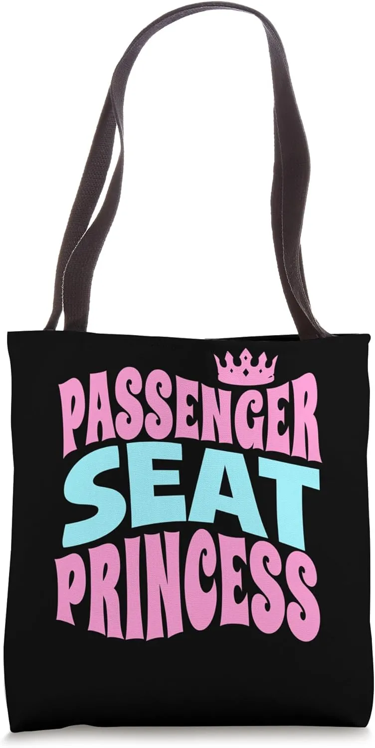 Passenger Seat Princess Retro - Funny Groovy for Girlfriend Tote Bag