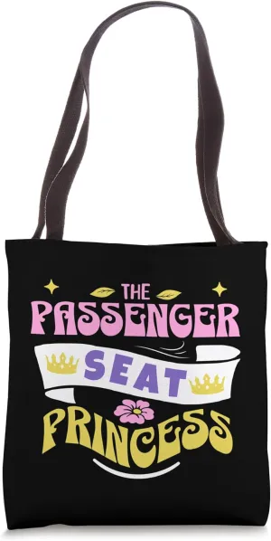 Passenger Seat Princess Retro - Funny Groovy for Girlfriend Tote Bag