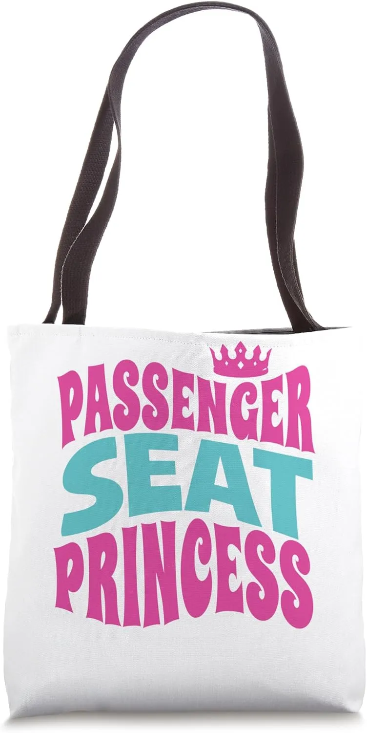 Passenger Seat Princess Retro - Funny Groovy for Girlfriend Tote Bag