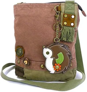 Patch Crossbody Bag-Hedgehog(Mauve)