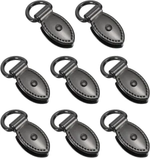 PATIKIL Bag Side Clip Buckle, Metal Purse Suspension Clasp Suspending Leaf Shape Handbag D Rings Buckle Chain Link Connector
