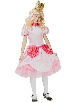 Peachy Princess Girls Video Game Costume