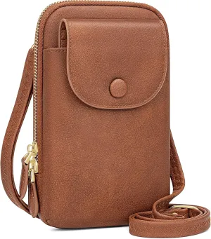 Peacocktion Small Crossbody Bags for Women, Cell Phone Bag Wallet Purses with Card Slots Adjustable Strap Zipper
