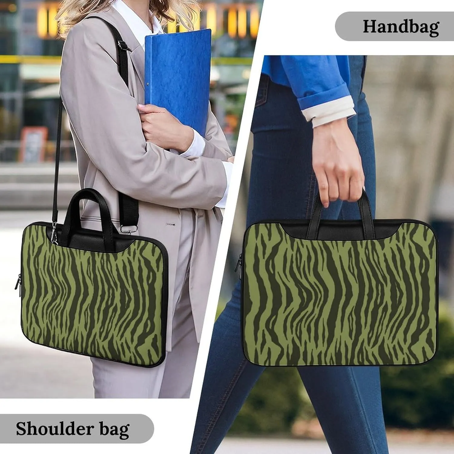 Penguin Bird Handheld Single Shoulder Crossbody Laptop Bag Unisex