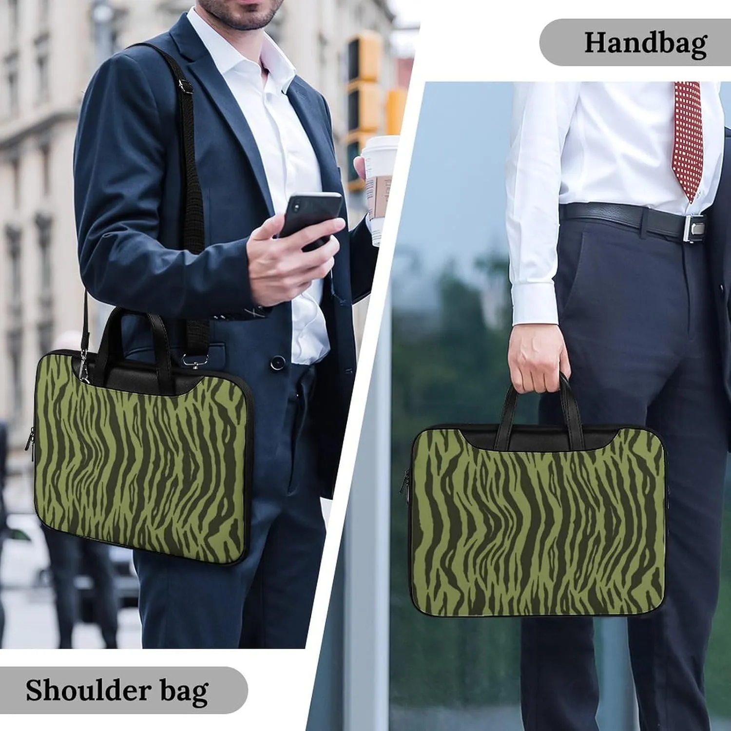 Penguin Bird Handheld Single Shoulder Crossbody Laptop Bag Unisex