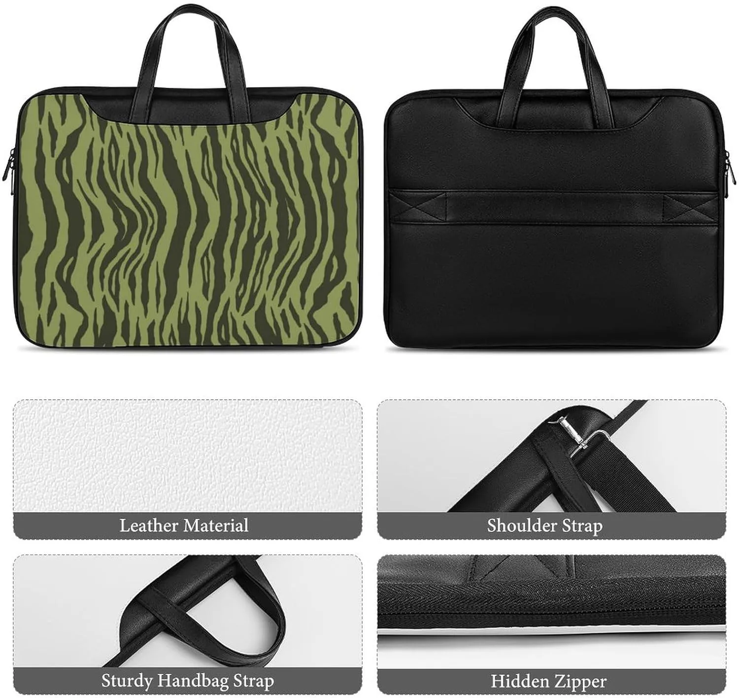 Penguin Bird Handheld Single Shoulder Crossbody Laptop Bag Unisex