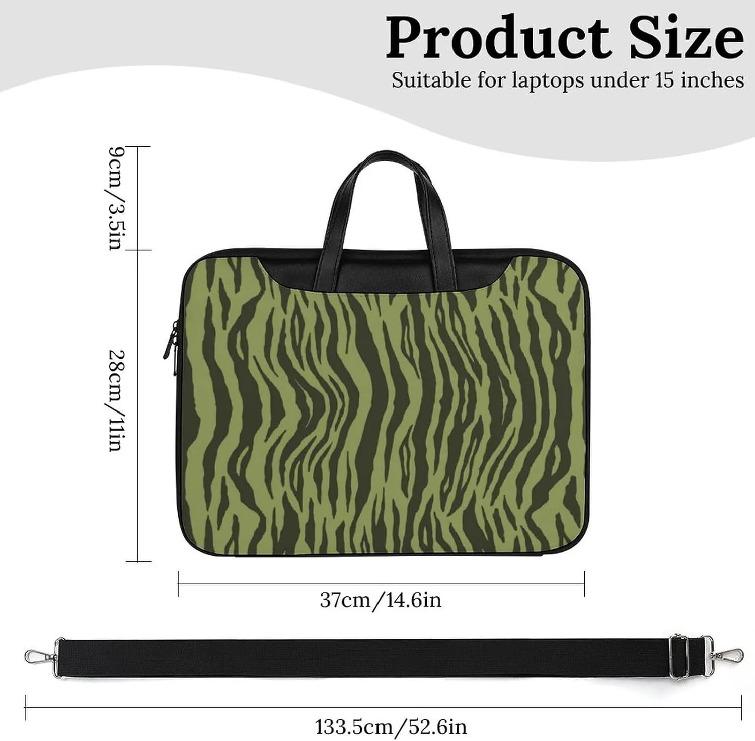 Penguin Bird Handheld Single Shoulder Crossbody Laptop Bag Unisex