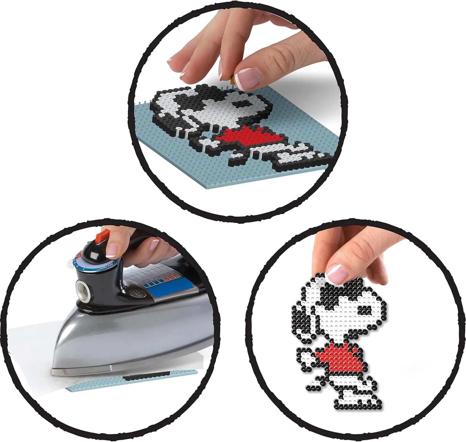 Perler 80-57183 Peanuts Fused Bead Deluxe Box Kit, 9 Unique Patterns, Multicolor, 4263 Pieces