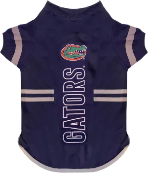 Pets First NCAA Florida Gators Dog T-Shirt, Football Dogs & Cats Shirt - Durable Sports PET TEE - 3 Sizes, NCAA PET Outfit, Reflective TEE Shirt in Team Color, Cool Football Dog Tee