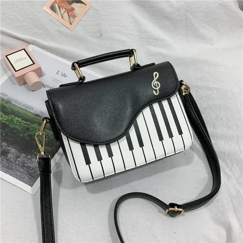 Piano PU Leather Handbag