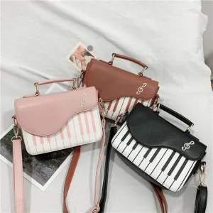 Piano PU Leather Handbag