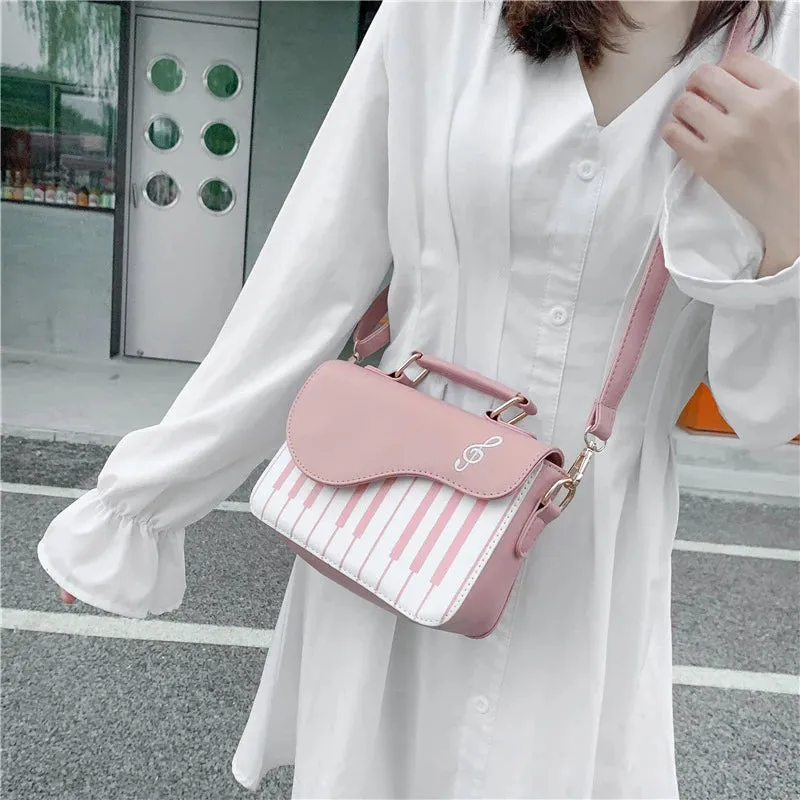 Piano PU Leather Handbag