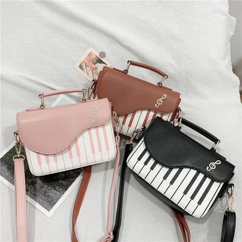 Piano PU Leather Handbag