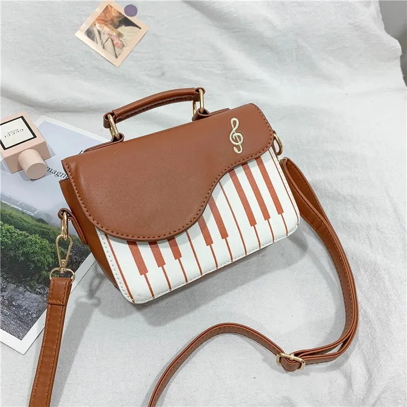 Piano PU Leather Handbag