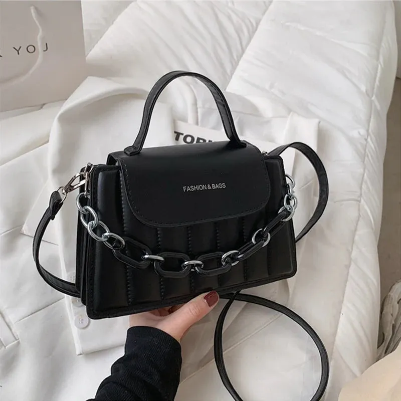 Piano PU Leather Handbag
