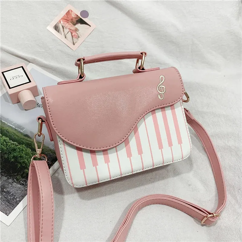Piano PU Leather Handbag