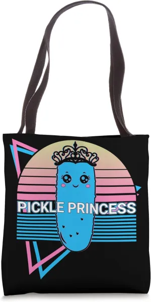 Pickle Princess Pickle Princess Cucumber Retro Tote Bag