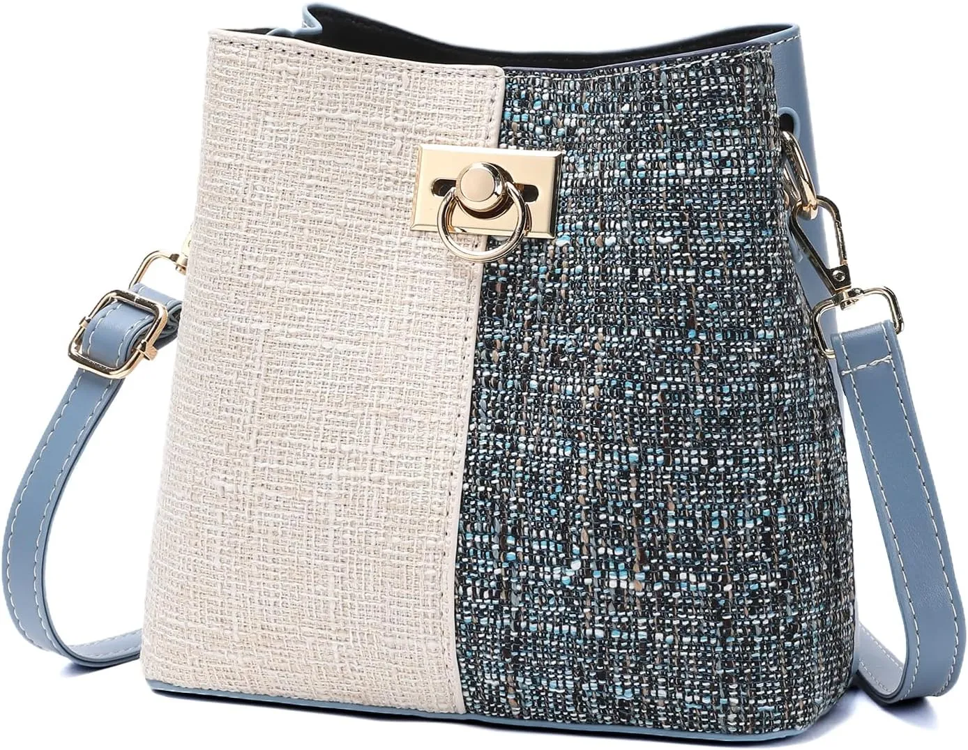 PINCNEL Small Crossbody Purses for Women, Shoulder Bag for Women, PU Leather Crossbody Bags Bucket Bag Handbags