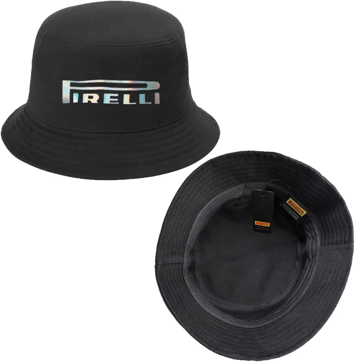 Pirelli Holographic Wordmark Logo Bucket Hat
