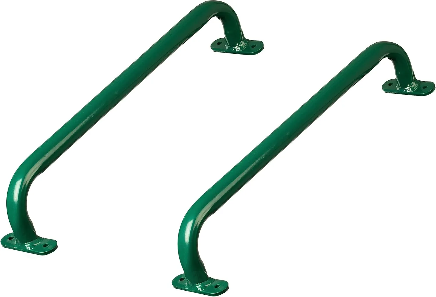 PLAYBERG Green Metal Safety Grab Handles Set, Kids Outdoor Play House Hand Grip Bars for Jungle Gym Playground Set Accessory