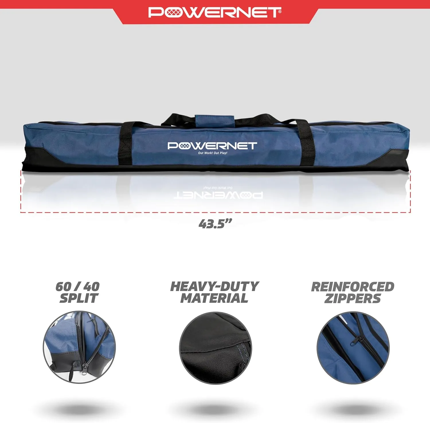 PowerNet 7x7 FT Baseball & Softball Net Replacement Parts, Replace 7x7 FT Frame, Net Only or Carry Bag, Metal Frame and Fiberglass Poles, Durable Nets & Bags Available in Team Colors