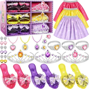 Princess Dress Up Toys & Jewelry Boutique,Girl Role Play Gifts,Kids Toys for 3-6 Years Girl Toddler ​B-Day Party Favors