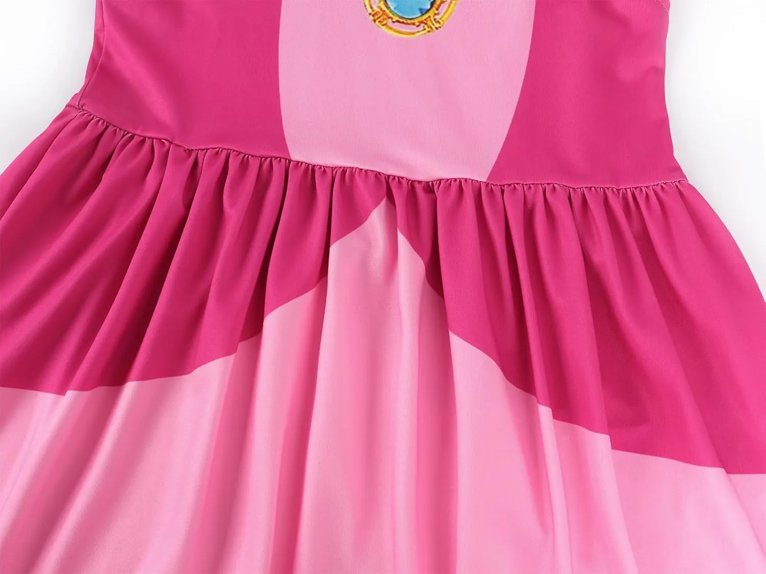 Princess Peach Rosalina Daisy Costume Dress for Girls Halloween Cosplay Fancy Dresses Birthday Party 3-12 Years
